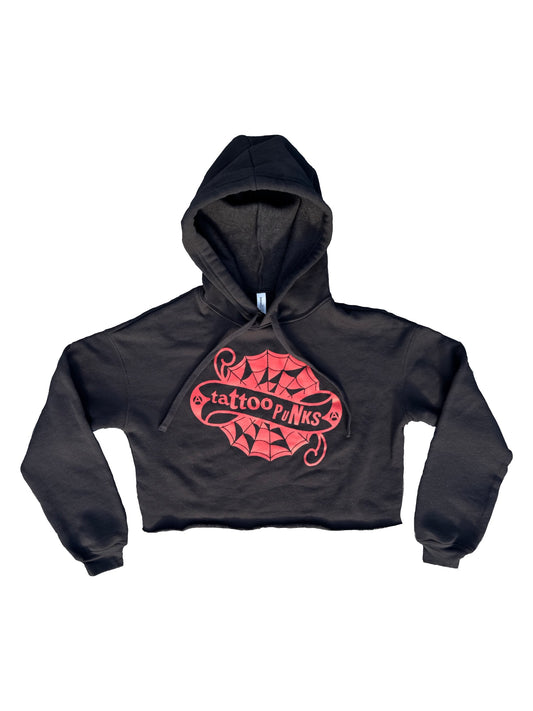Tattoo Punks X Web Crop Hoodie