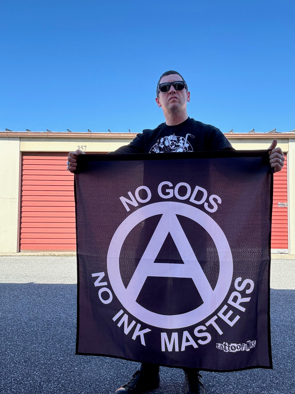 "No Gods No Ink Masters" Flag